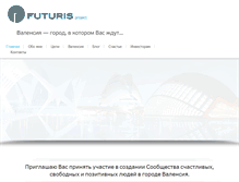Tablet Screenshot of futurisproject.com